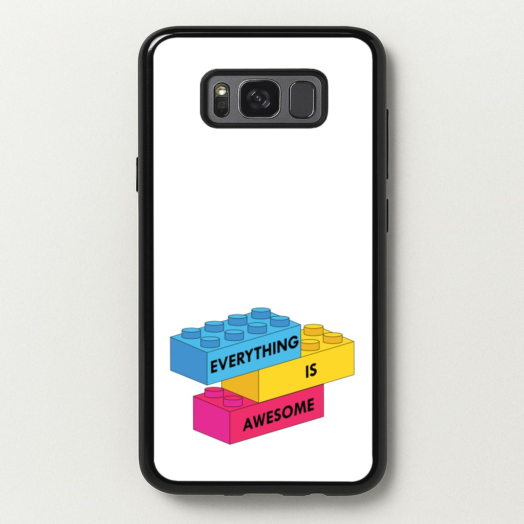 Everything Is Awesome Bricks - Bricks Phone Case for Galaxy S8