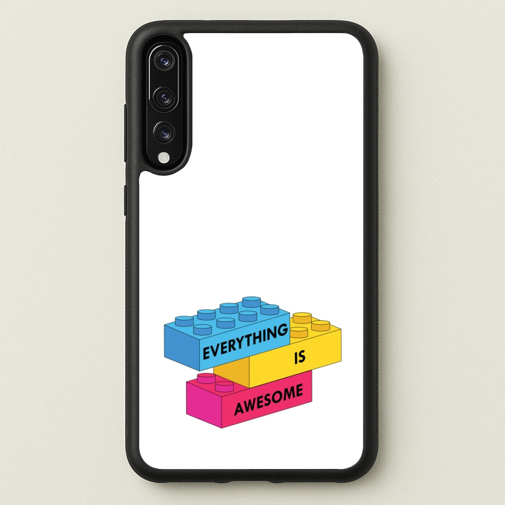 Everything Is Awesome Bricks - Bricks Phone Case for Huawei P20 Pro
