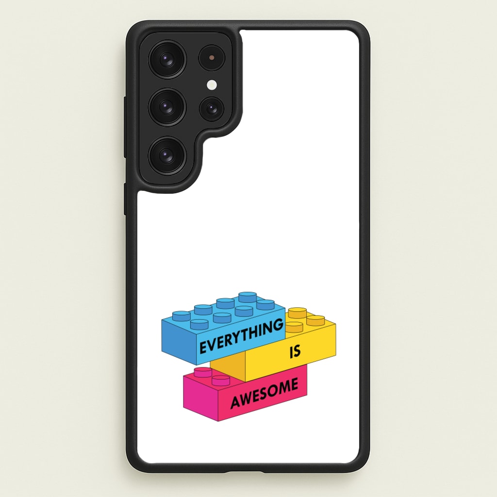 Everything Is Awesome Bricks - Bricks Phone Case for Galaxy S23 Ultra