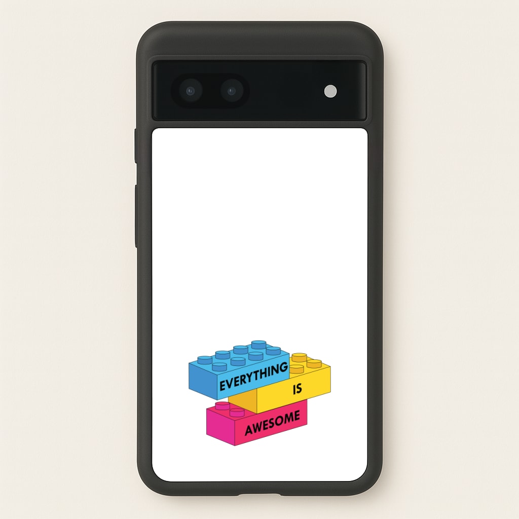Everything Is Awesome Bricks - Bricks Phone Case for Google Pixel 7a
