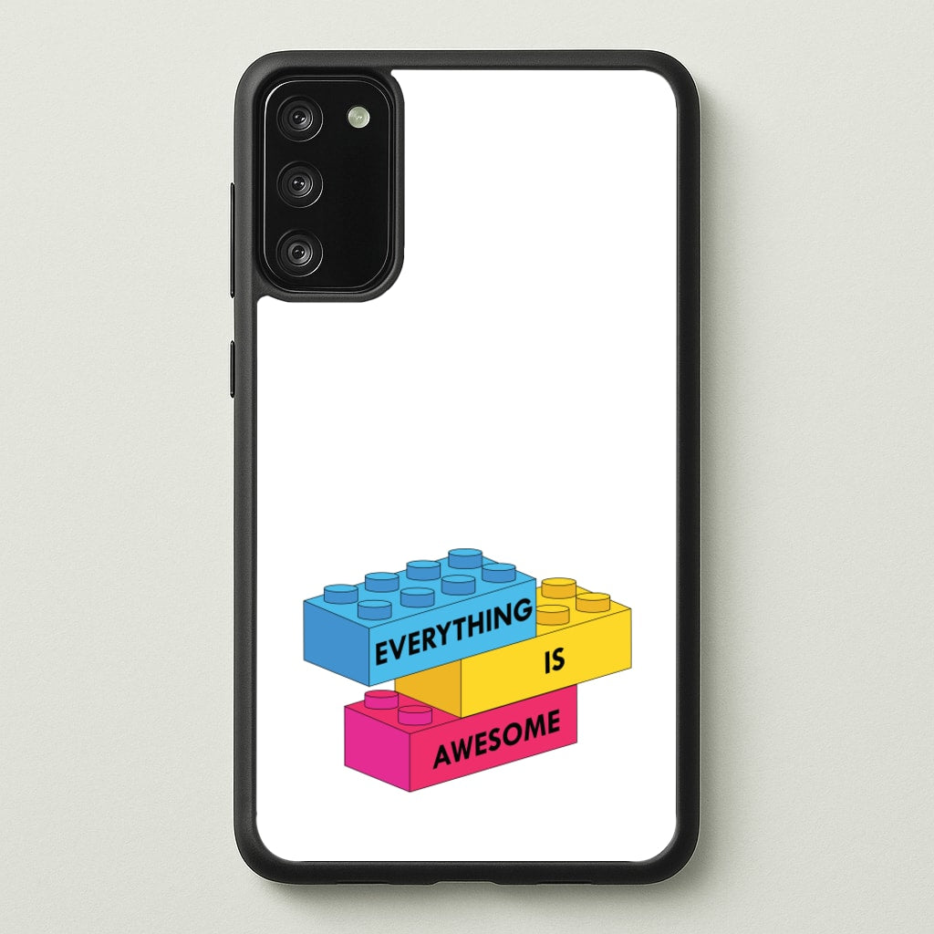 Everything Is Awesome Bricks - Bricks Phone Case for Galaxy S20FE