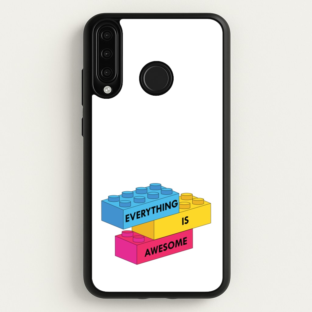 Everything Is Awesome Bricks - Bricks Phone Case for Huawei P30 Lite