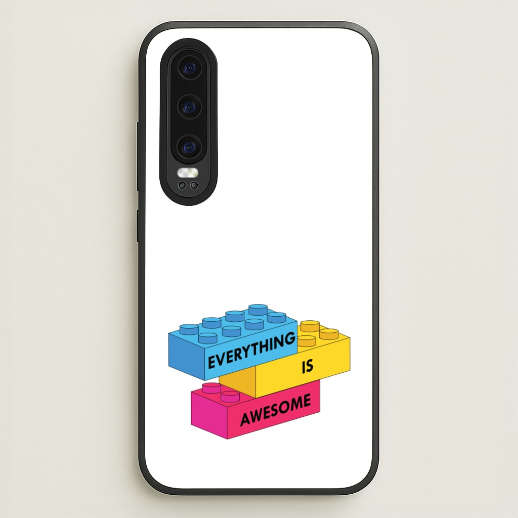 Everything Is Awesome Bricks - Bricks Phone Case for Huawei P30