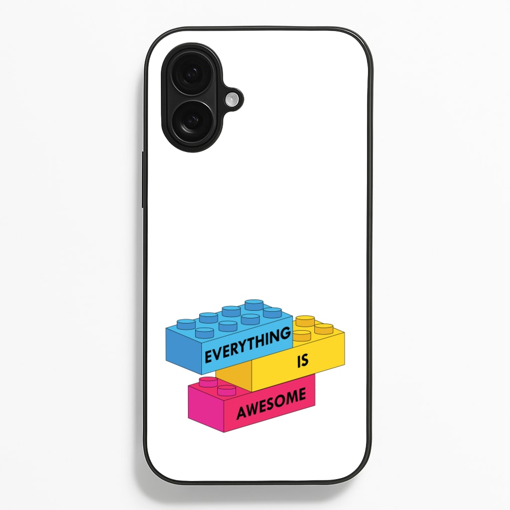 Everything Is Awesome Bricks - Bricks Phone Case for iPhone 16 Plus