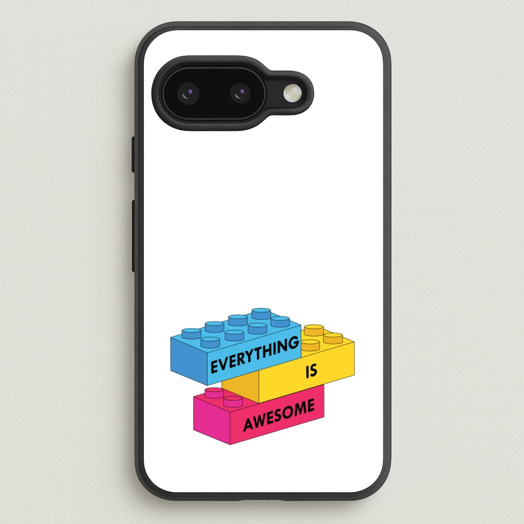 Everything Is Awesome Bricks - Bricks Phone Case for Google Pixel 9a