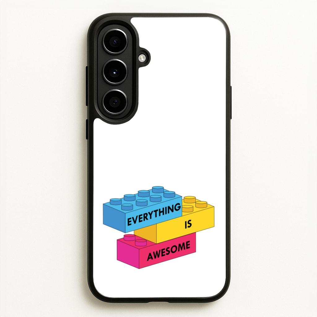 Everything Is Awesome Bricks - Bricks Phone Case for Galaxy A56