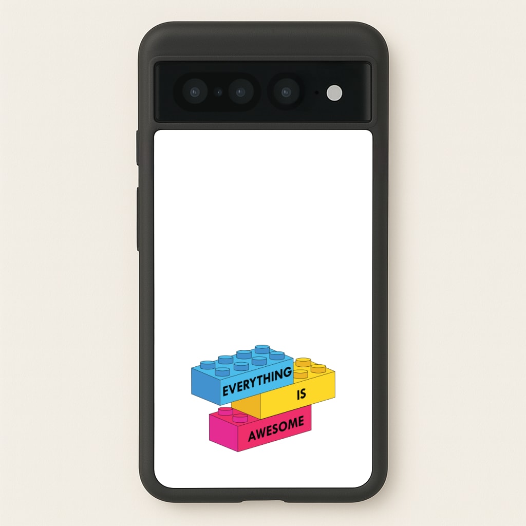 Everything Is Awesome Bricks - Bricks Phone Case for Google Pixel 7 Pro