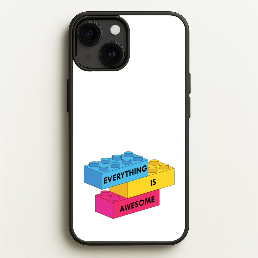 Everything Is Awesome Bricks - Bricks Phone Case for iPhone 13 Mini