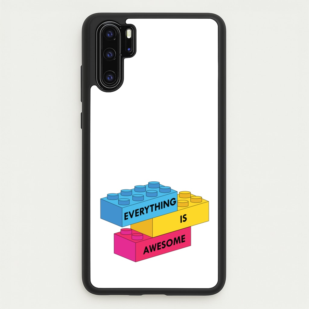 Everything Is Awesome Bricks - Bricks Phone Case for Huawei P30 Pro