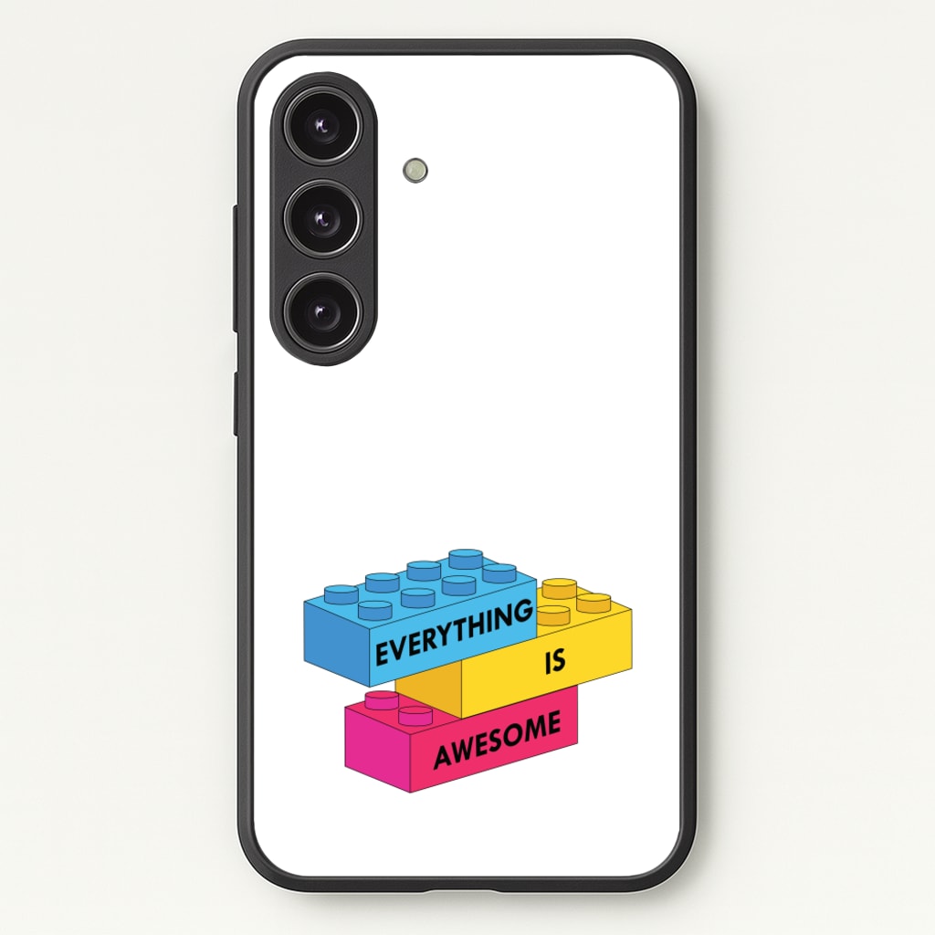 Everything Is Awesome Bricks - Bricks Phone Case for Galaxy S24FE