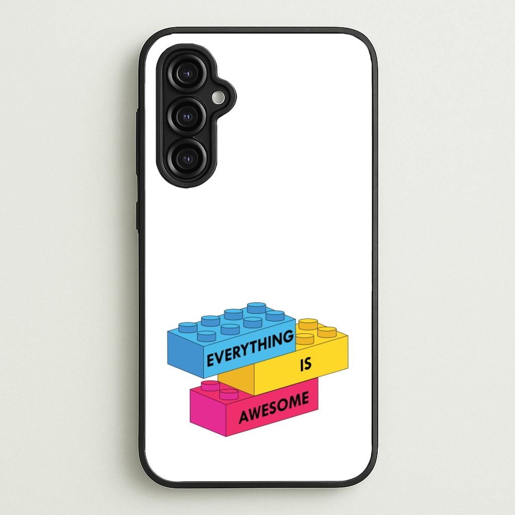 Everything Is Awesome Bricks - Bricks Phone Case for Galaxy A14