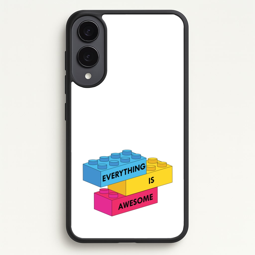 Everything Is Awesome Bricks - Bricks Phone Case for Galaxy S25 Edge