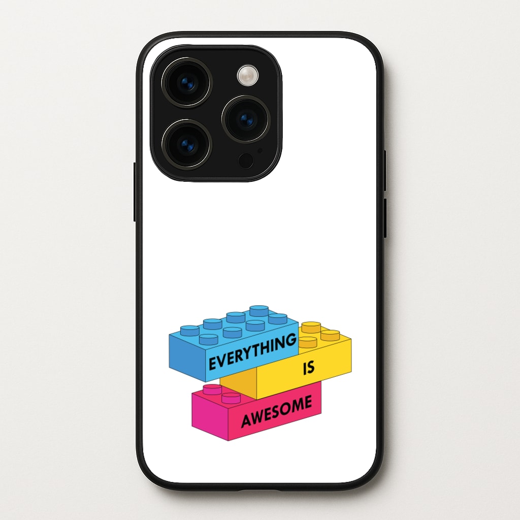 Everything Is Awesome Bricks - Bricks Phone Case for iPhone 14 Pro