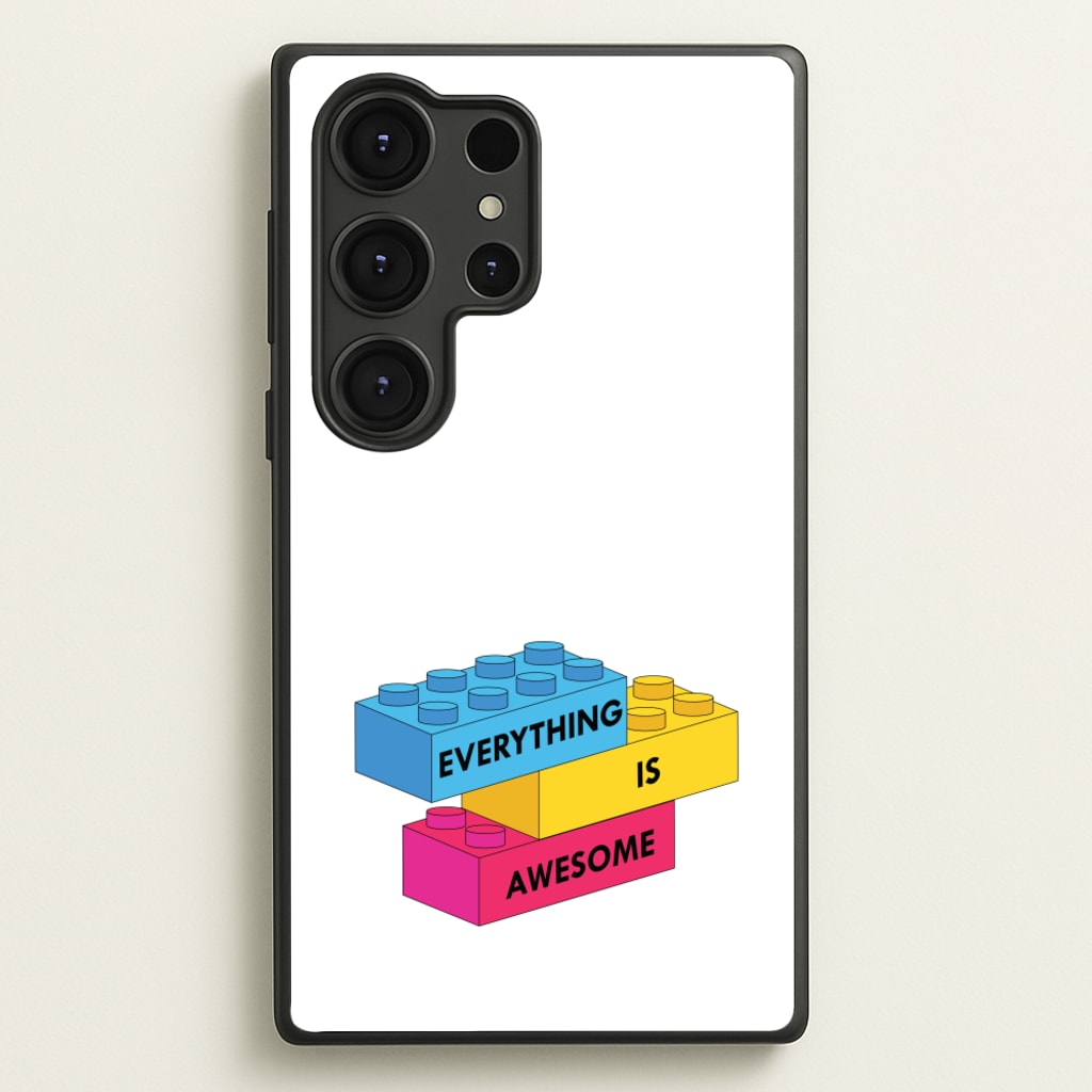 Everything Is Awesome Bricks - Bricks Phone Case for Galaxy S25 Ultra