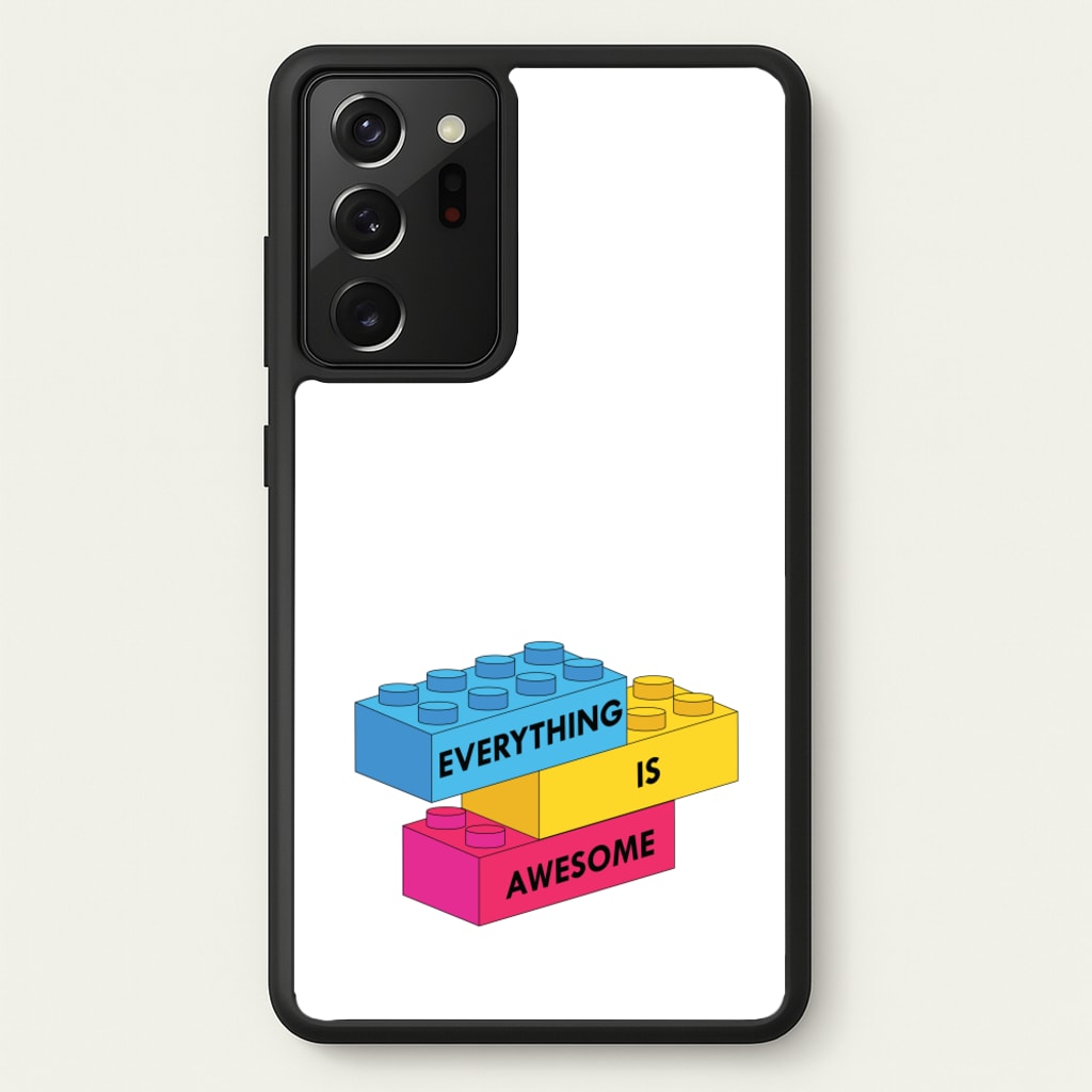 Everything Is Awesome Bricks - Bricks Phone Case for Galaxy Note 20 Ultra