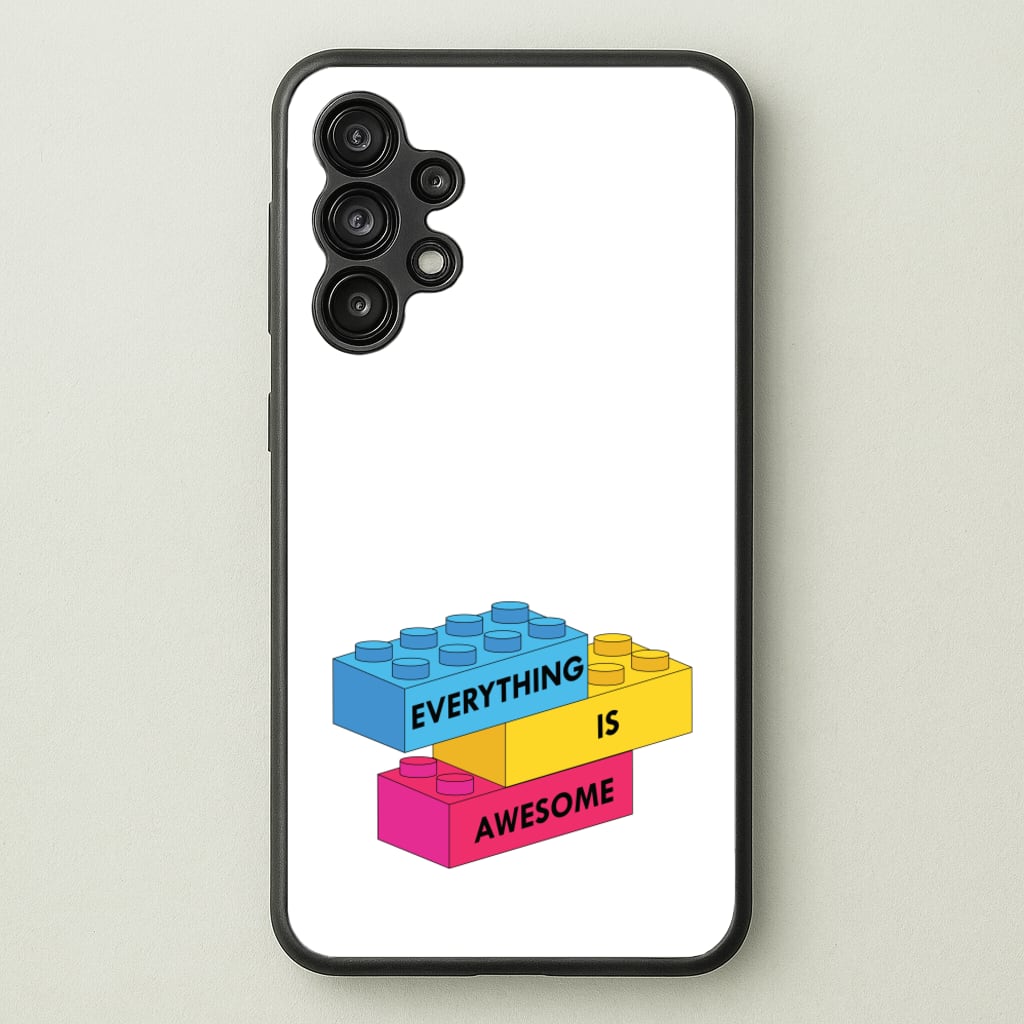 Everything Is Awesome Bricks - Bricks Phone Case for Galaxy A13
