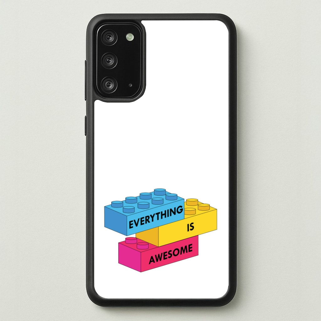 Everything Is Awesome Bricks - Bricks Phone Case for Galaxy Note 20