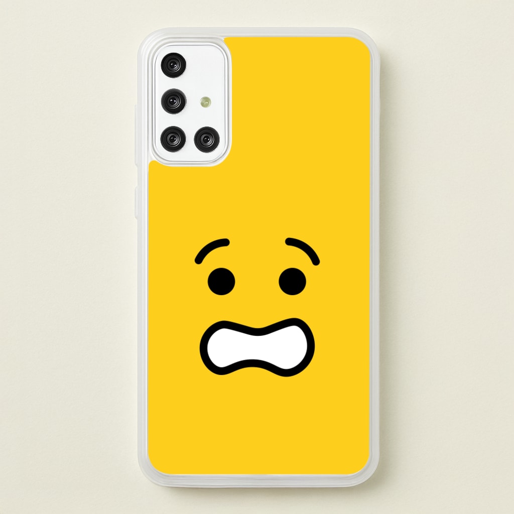 Brick Face Worried - Bricks Phone Case for Galaxy A71