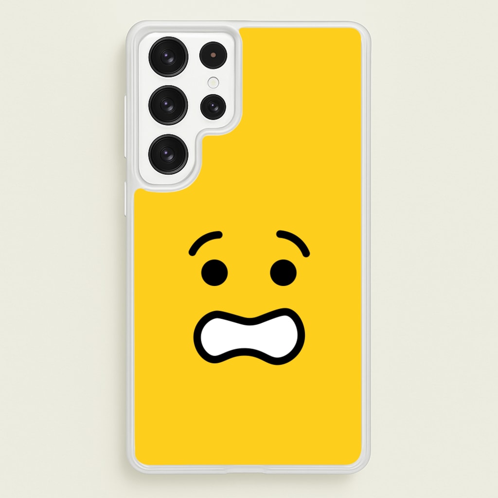 Brick Face Worried - Bricks Phone Case for Galaxy S22 Ultra