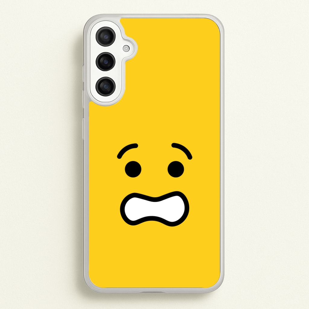 Brick Face Worried - Bricks Phone Case for Galaxy A36