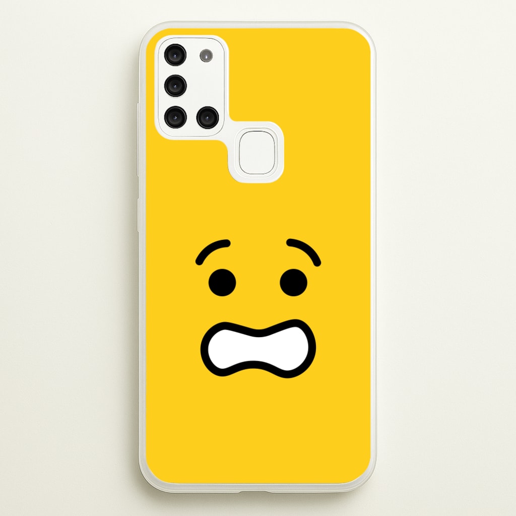 Brick Face Worried - Bricks Phone Case for Galaxy A21s
