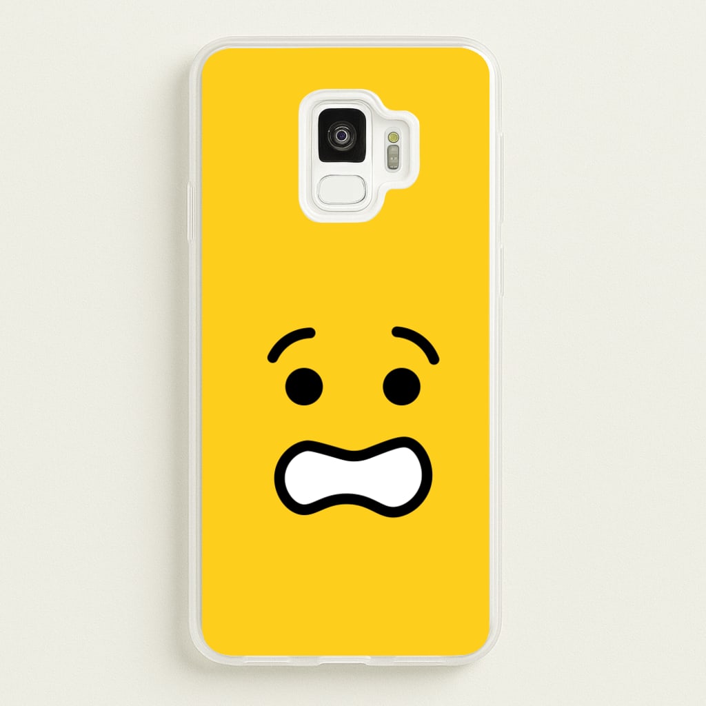 Brick Face Worried - Bricks Phone Case for Galaxy S9