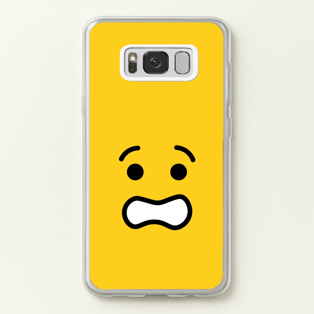 Brick Face Worried - Bricks Phone Case for Galaxy S8