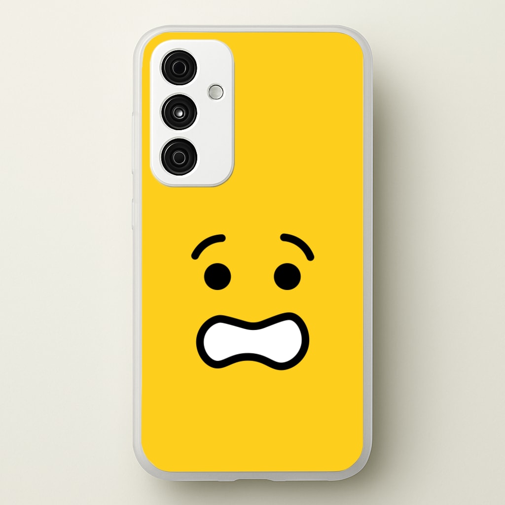 Brick Face Worried - Bricks Phone Case for Galaxy A55
