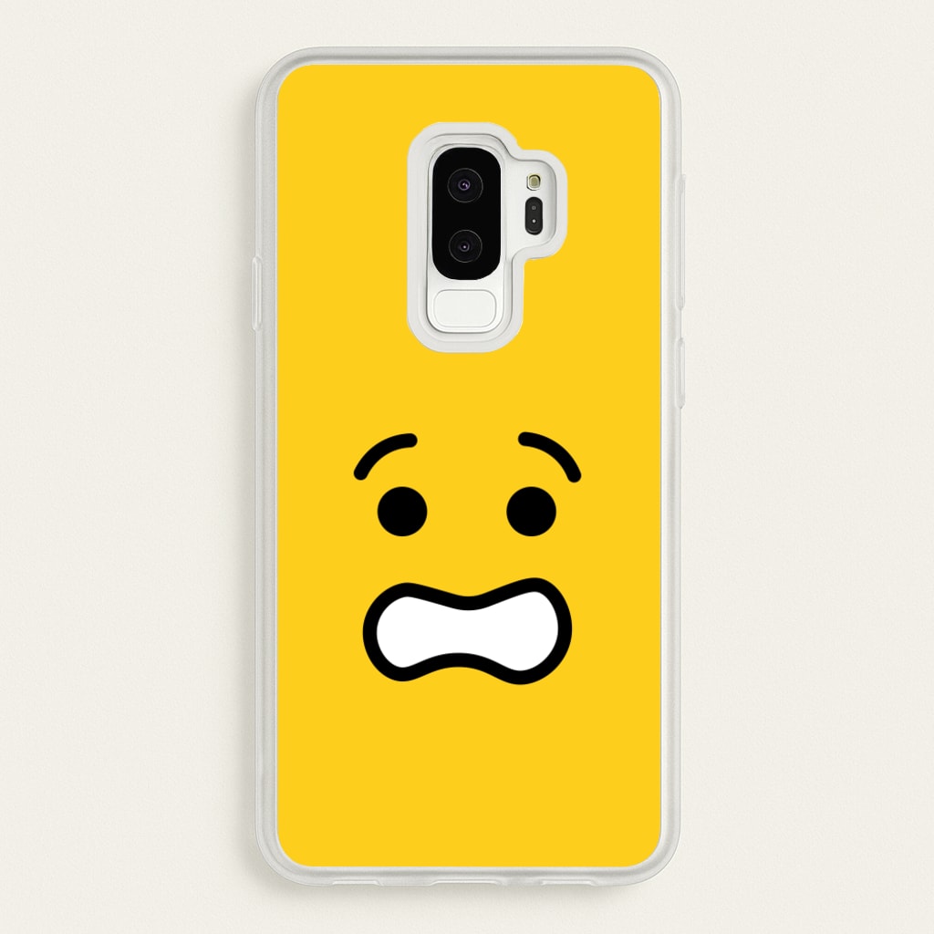 Brick Face Worried - Bricks Phone Case for Galaxy S9 Plus