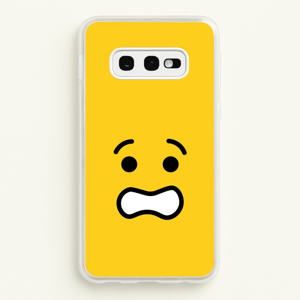 Brick Face Worried - Bricks Phone Case for Galaxy S10e