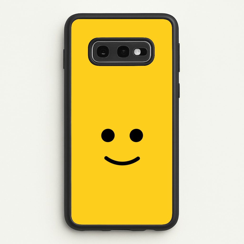 Brick Face Smile - Bricks Phone Case for Galaxy S10e