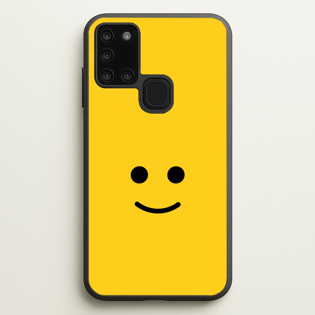 Brick Face Smile - Bricks Phone Case for Galaxy A21s