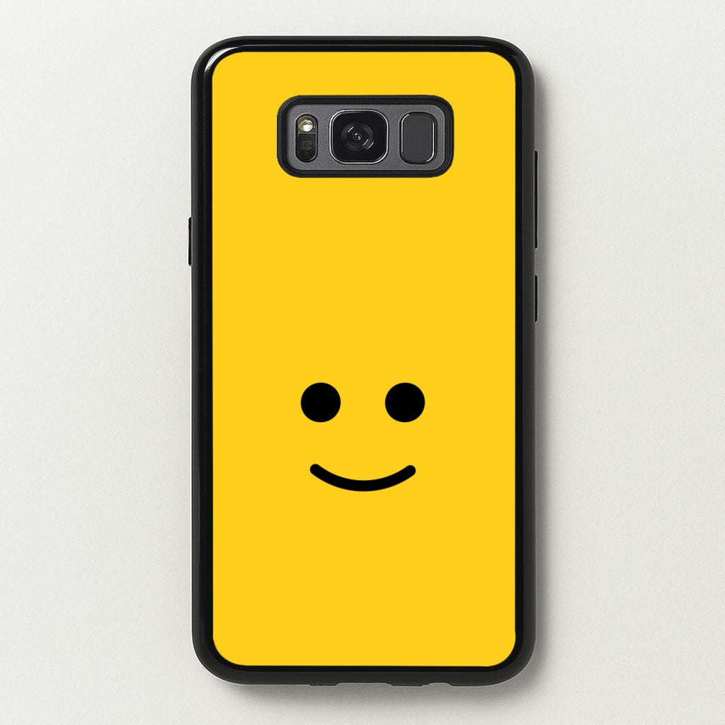 Brick Face Smile - Bricks Phone Case for Galaxy S8