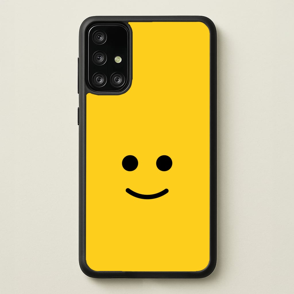 Brick Face Smile - Bricks Phone Case for Galaxy A71