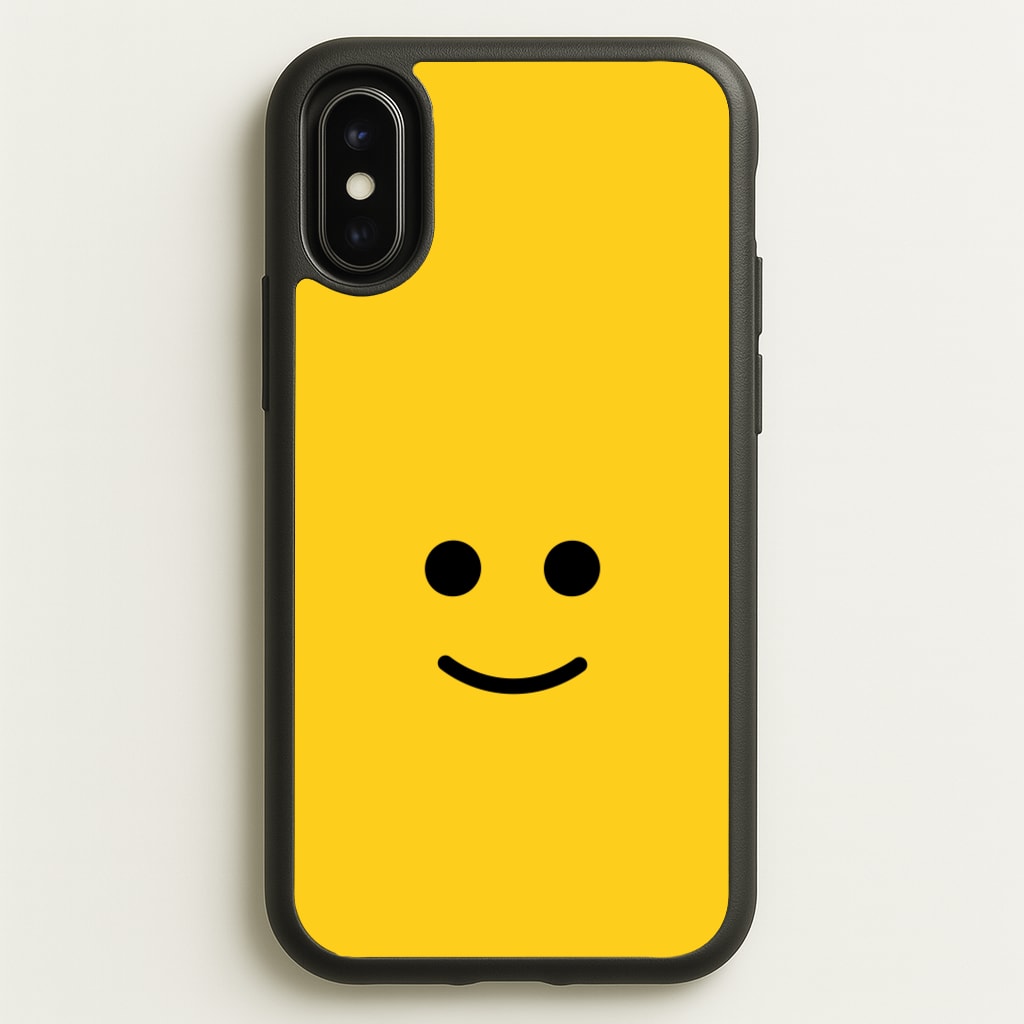 Brick Face Smile - Bricks Phone Case for iPhone X / XS