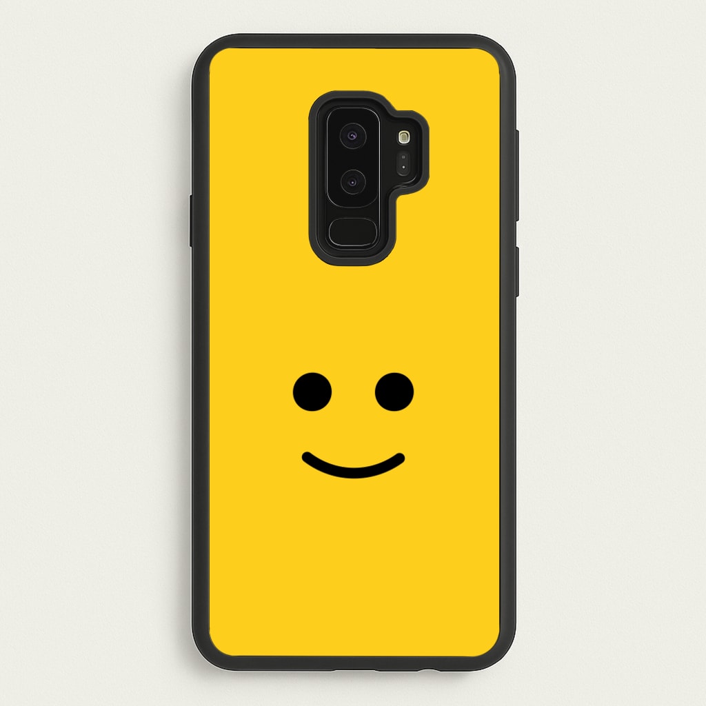 Brick Face Smile - Bricks Phone Case for Galaxy S9 Plus