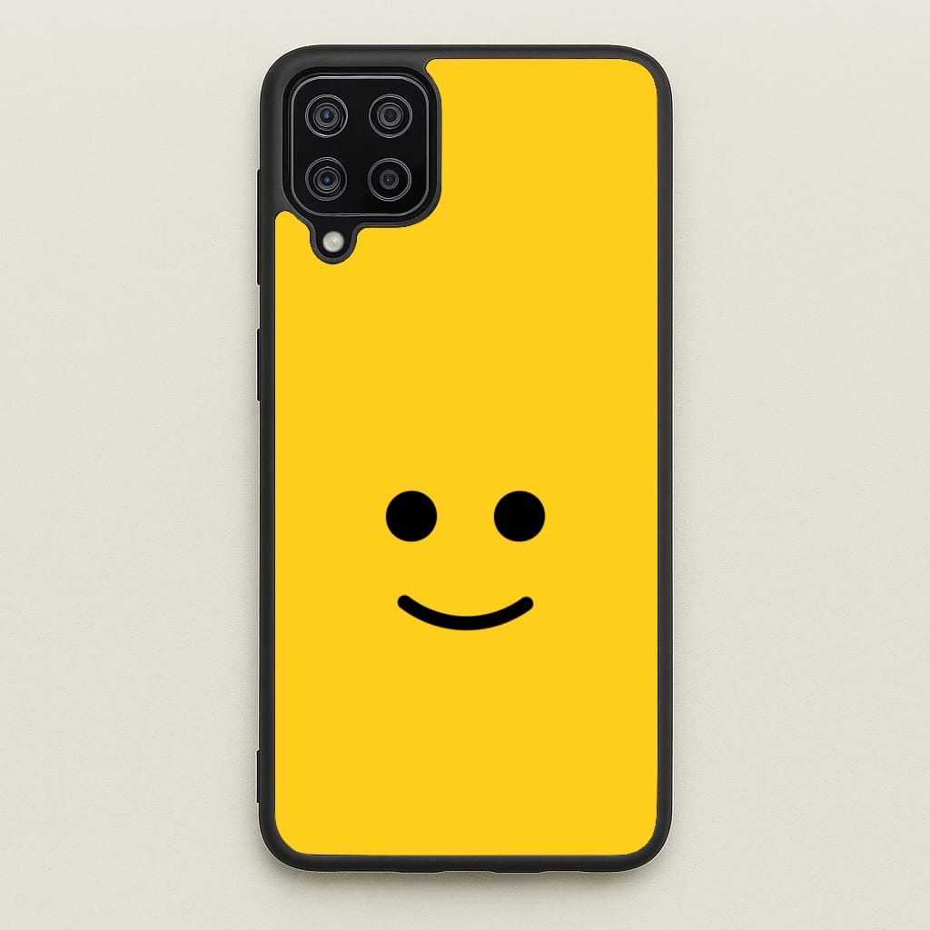 Brick Face Smile - Bricks Phone Case for Galaxy A12
