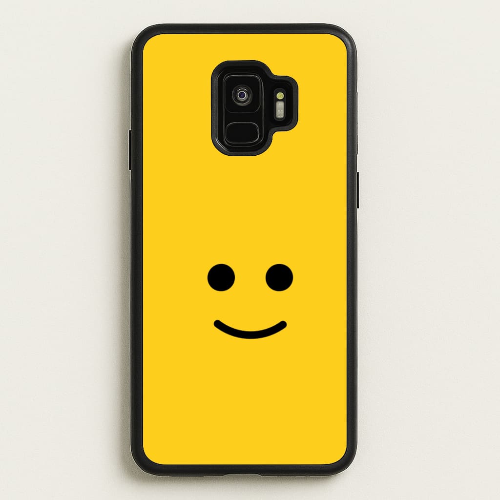 Brick Face Smile - Bricks Phone Case for Galaxy S9