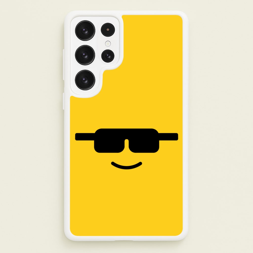 Brick Face Sunglasses - Bricks Phone Case for Galaxy S22 Ultra