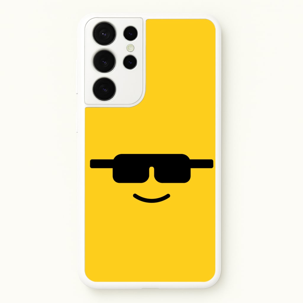 Brick Face Sunglasses - Bricks Phone Case for Galaxy S21 Ultra
