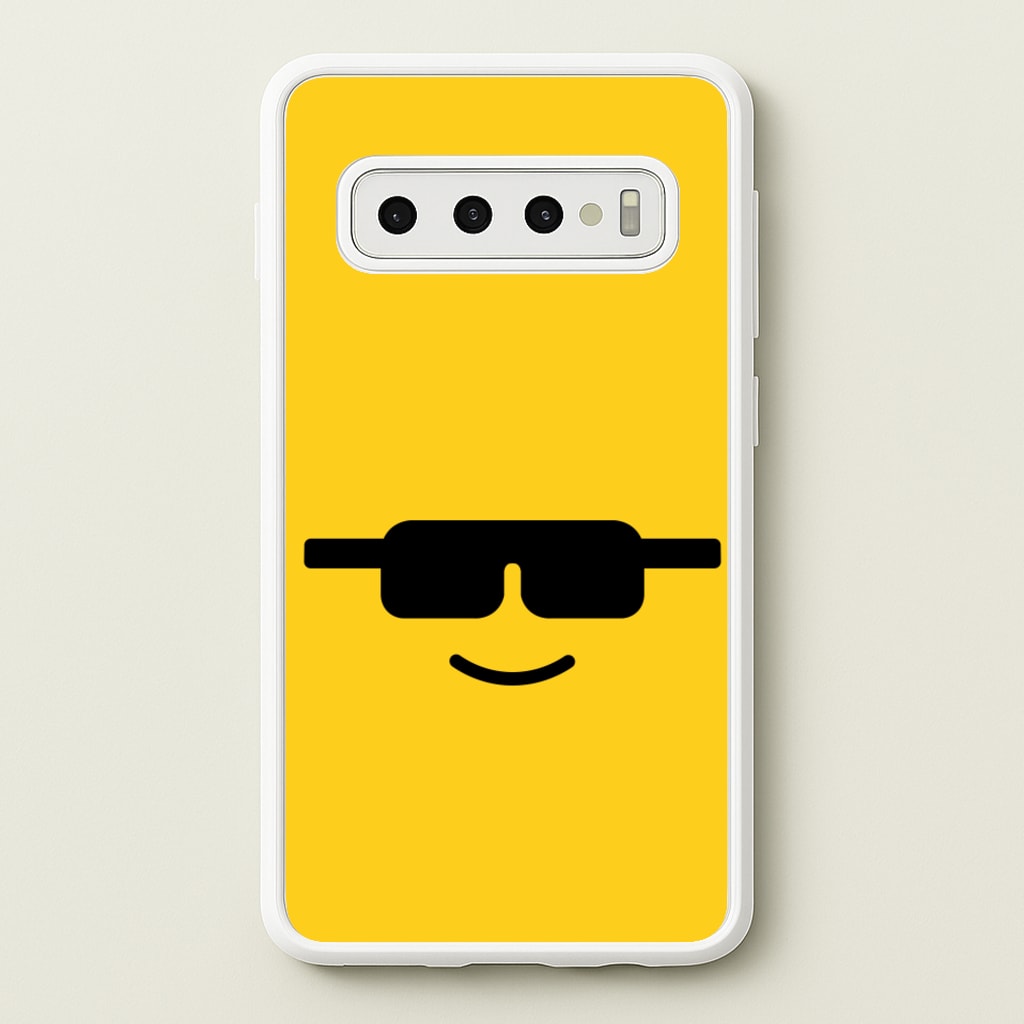 Brick Face Sunglasses - Bricks Phone Case for Galaxy S10 Plus