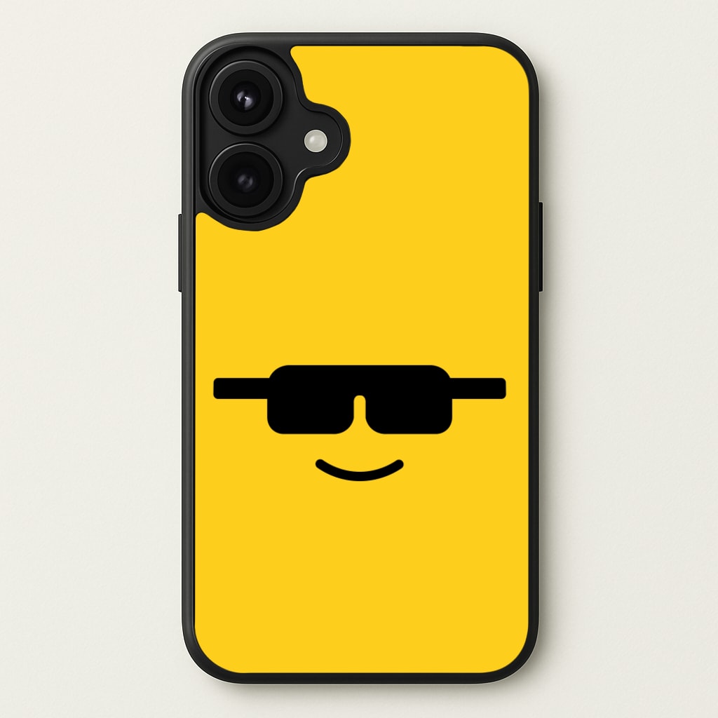 Brick Face Sunglasses Phone Case for iPhone 17
