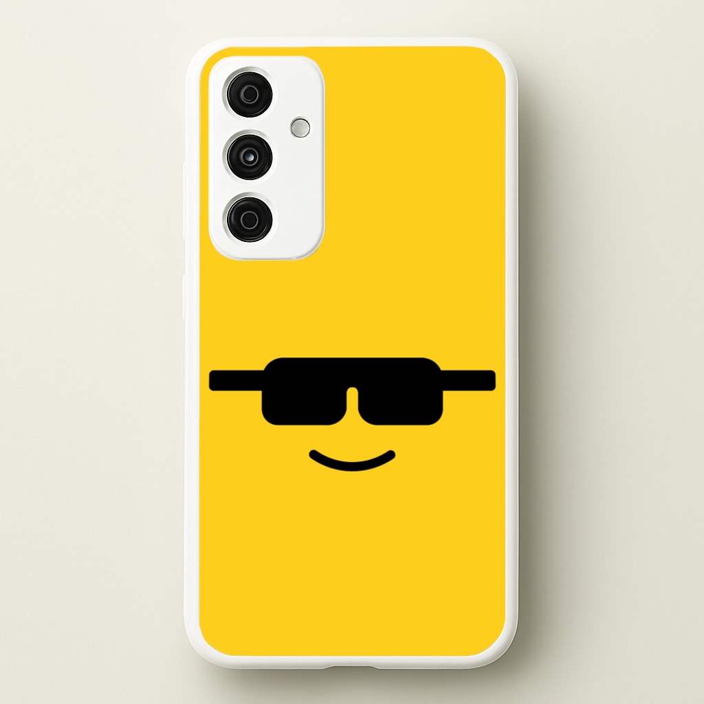 Brick Face Sunglasses - Bricks Phone Case for Galaxy A35