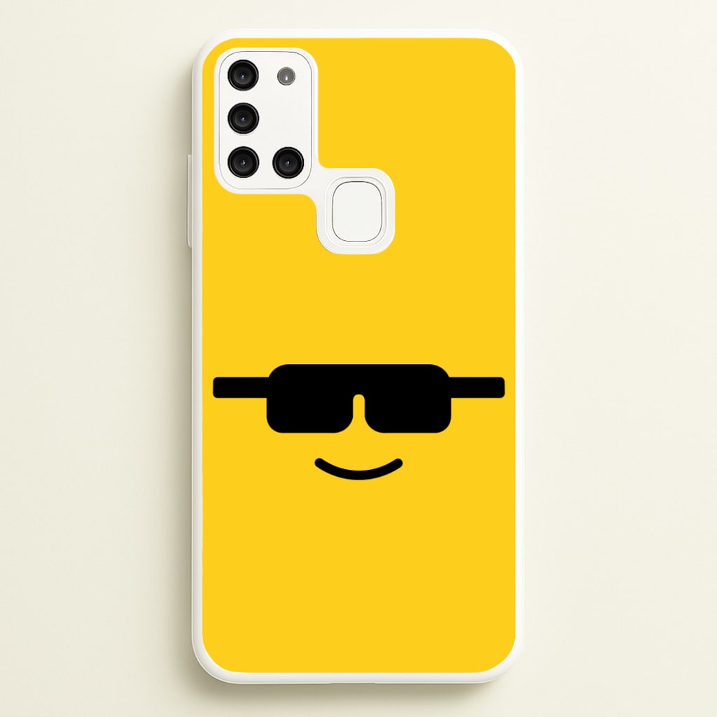 Brick Face Sunglasses - Bricks Phone Case for Galaxy A21s
