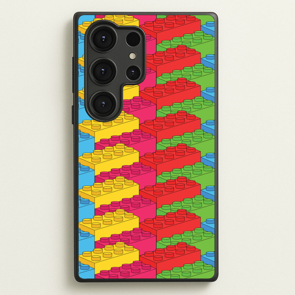 Bricks Isometric Pattern - Bricks Phone Case for Galaxy S25 Ultra