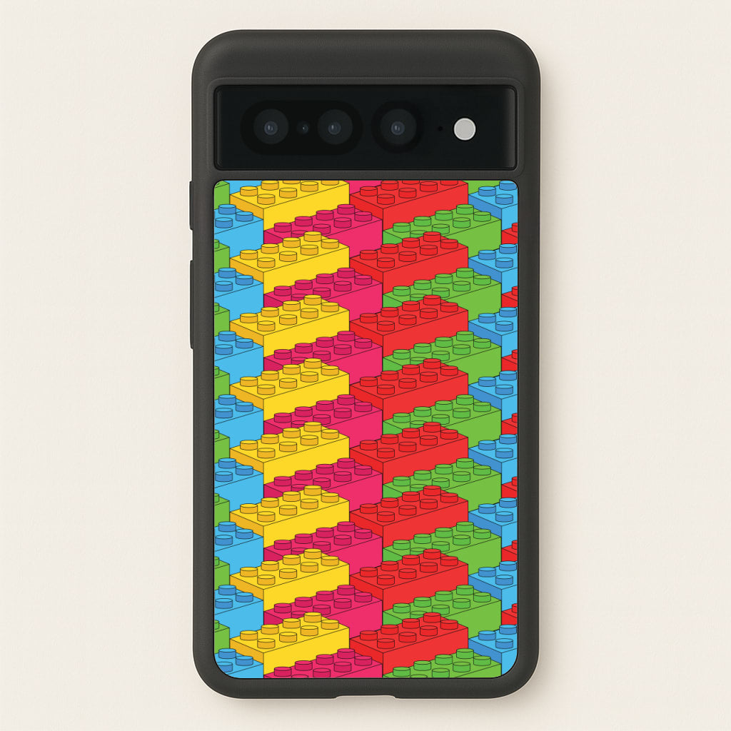 Bricks Isometric Pattern - Bricks Phone Case for Google Pixel 7 Pro