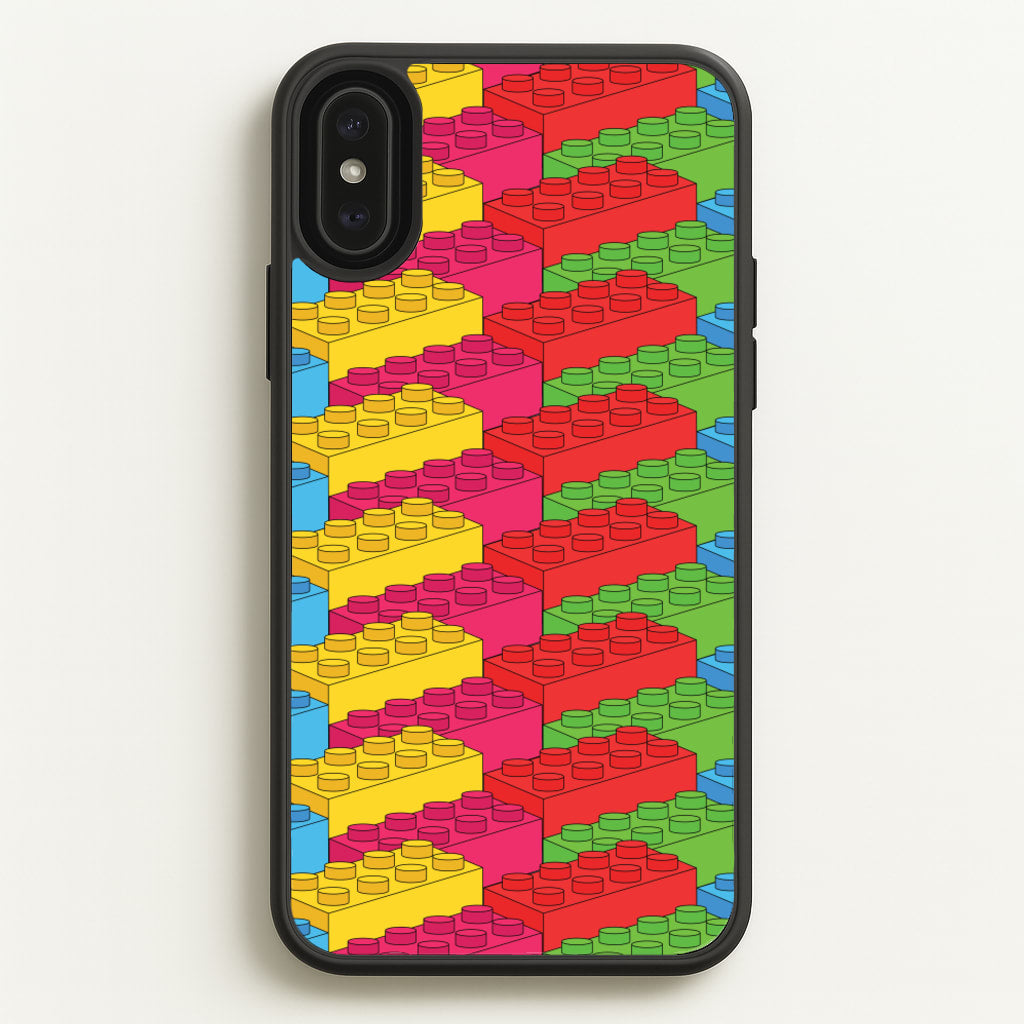 Bricks Isometric Pattern - Bricks Phone Case for iPhone XS Max