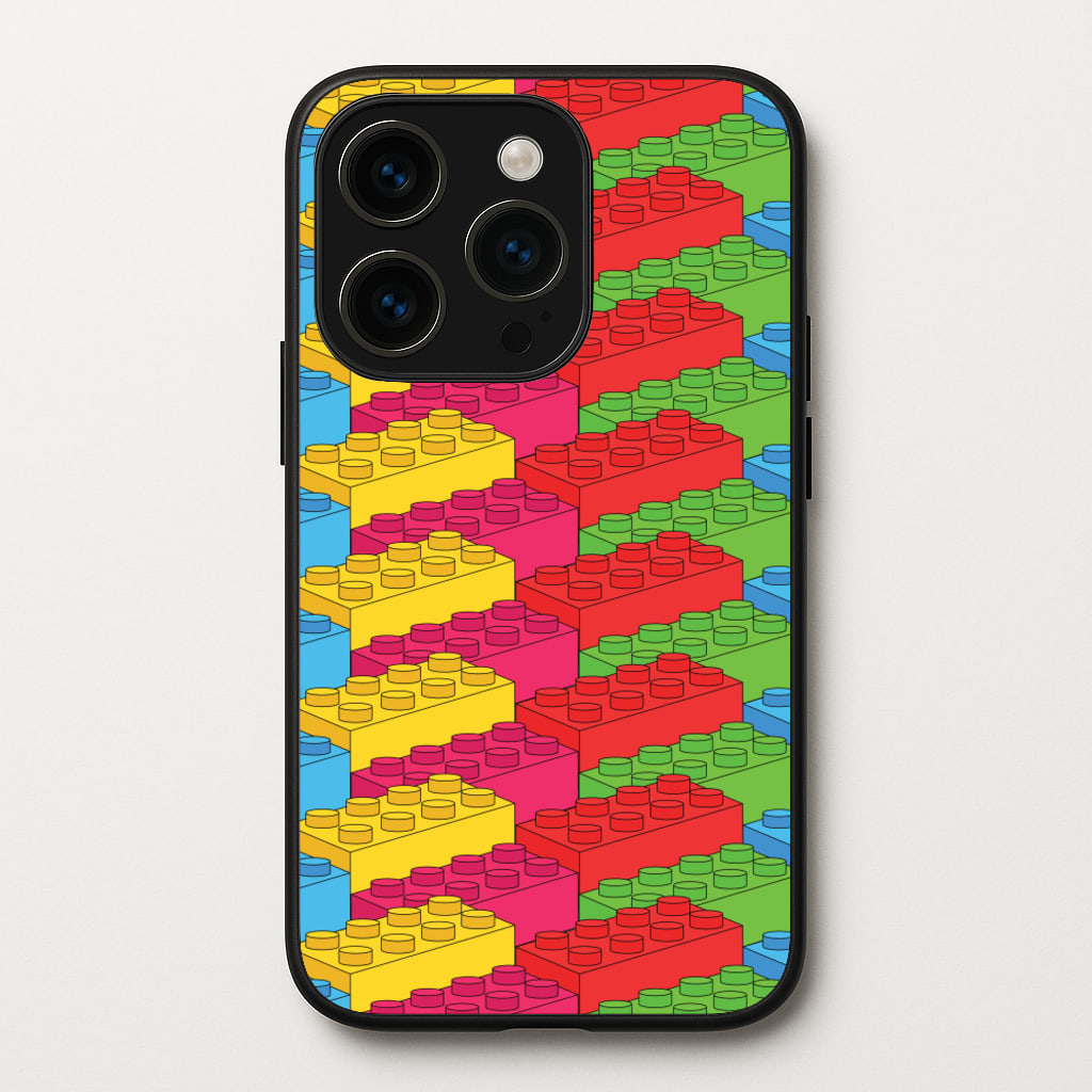 Bricks Isometric Pattern - Bricks Phone Case for iPhone 14 Pro