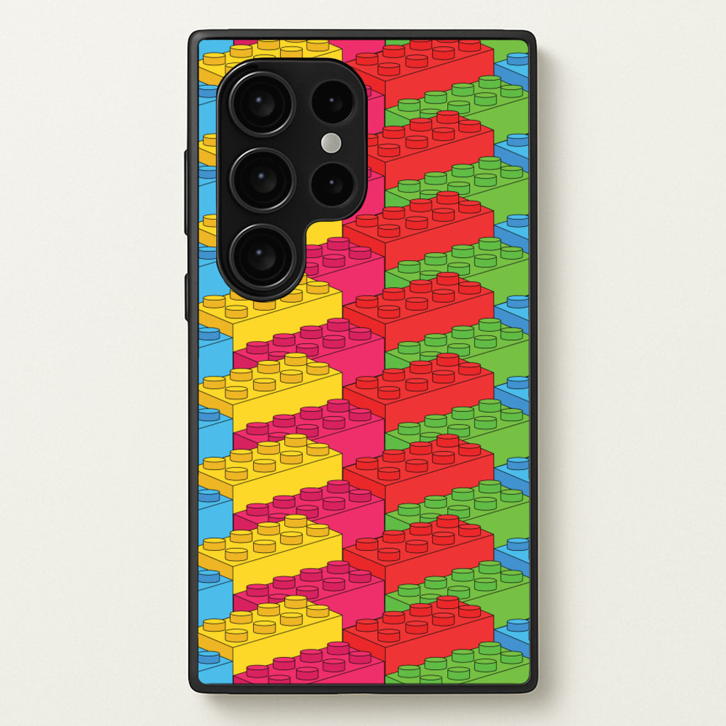 Bricks Isometric Pattern - Bricks Phone Case for Galaxy S24 Ultra