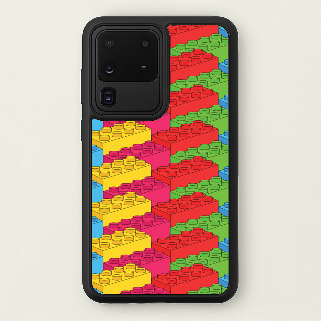 Bricks Isometric Pattern - Bricks Phone Case for Galaxy S20 Ultra